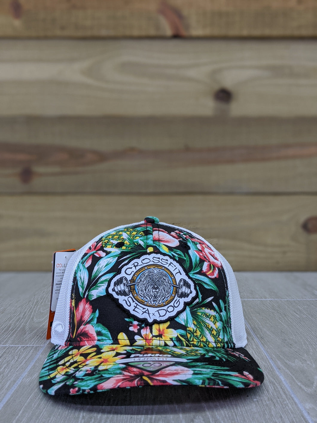 Sea Dog Black Floral Hat