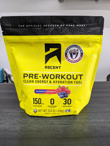 Ascent Pre Workout Blueberry Raspberry