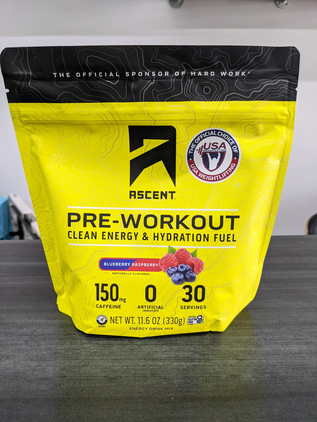 Ascent Pre Workout Blueberry Raspberry